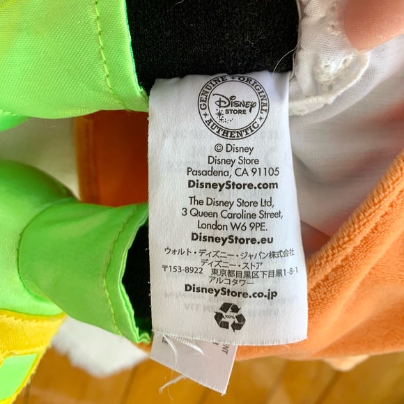 Minnie Mouse Witch Plush Disney Store Orange Dress Green Hat Halloween Pumpkin - Picture 6 of 7